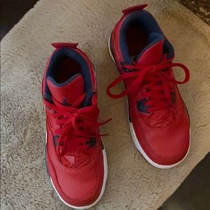 Jordan Red and Blue Sneakers